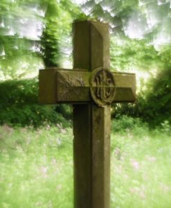 Cross in cemetery