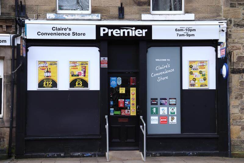 Frontage of convenience store