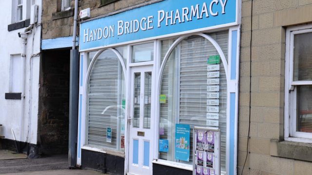 Pharmacy shop exterior