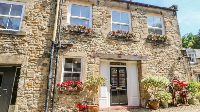 Cottage with window boxes