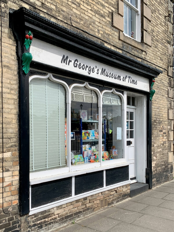 Shop front Mr George's Museum of Time